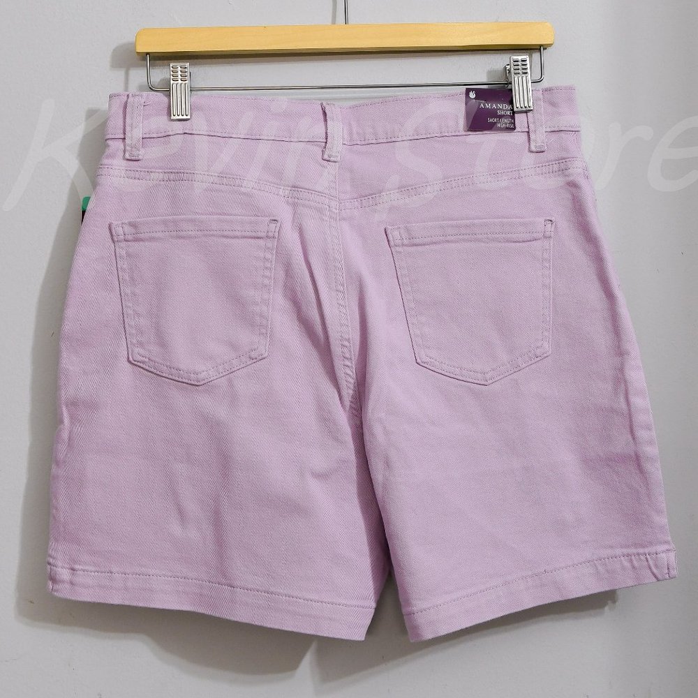 NWT Gloria Vanderbilt Ladies' Amanda Short Purple - Picture 8 of 9